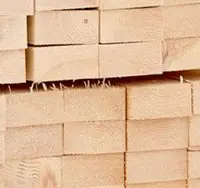 Whitewood edge sawn timber